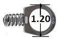 1/4 turn quarter turn fastener camlock KM1040 