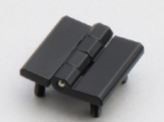 Surface Mount Hinge, 50 mm (1.97 in) size, with Mounting Studs, Zinc Alloy, Powder Coated, Black, 